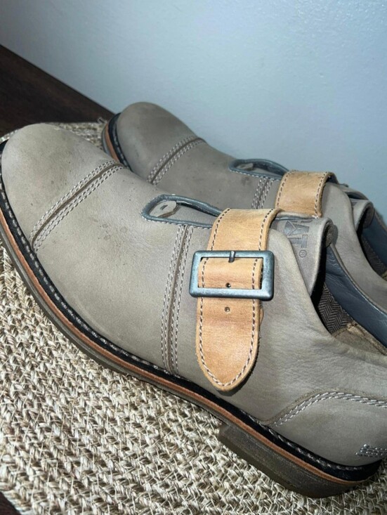 Caterpillar Men\'s Halsey Frost Grey Leather Shoes - Size 9 main image 10